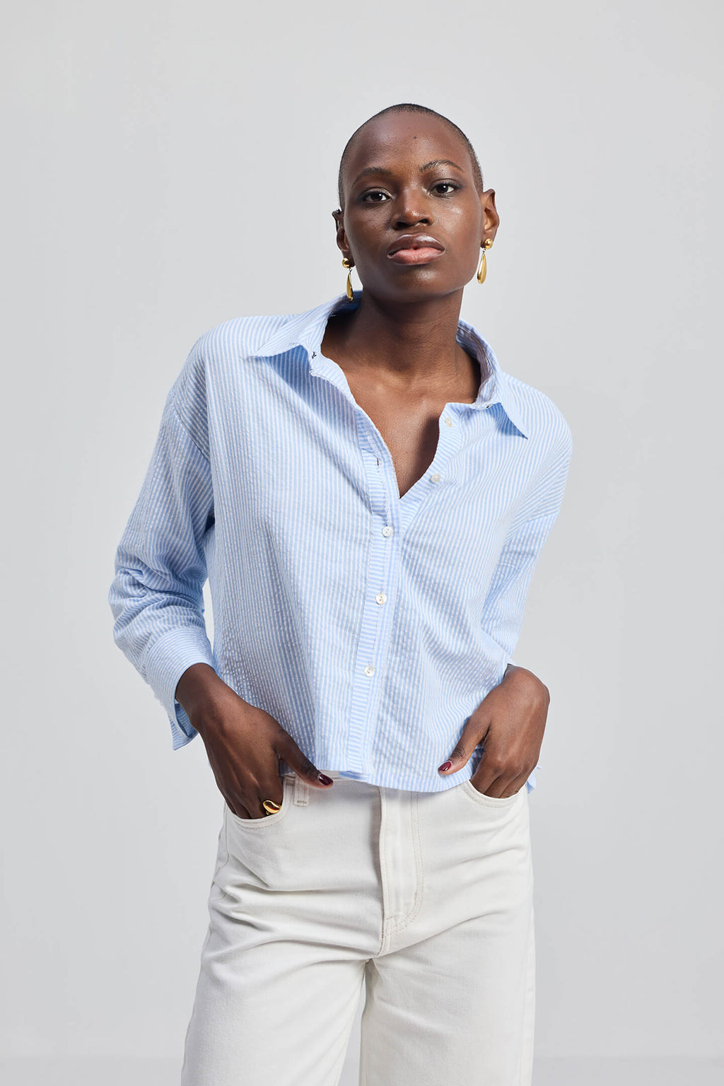 Crop it like its Hot Shirt in Stripes