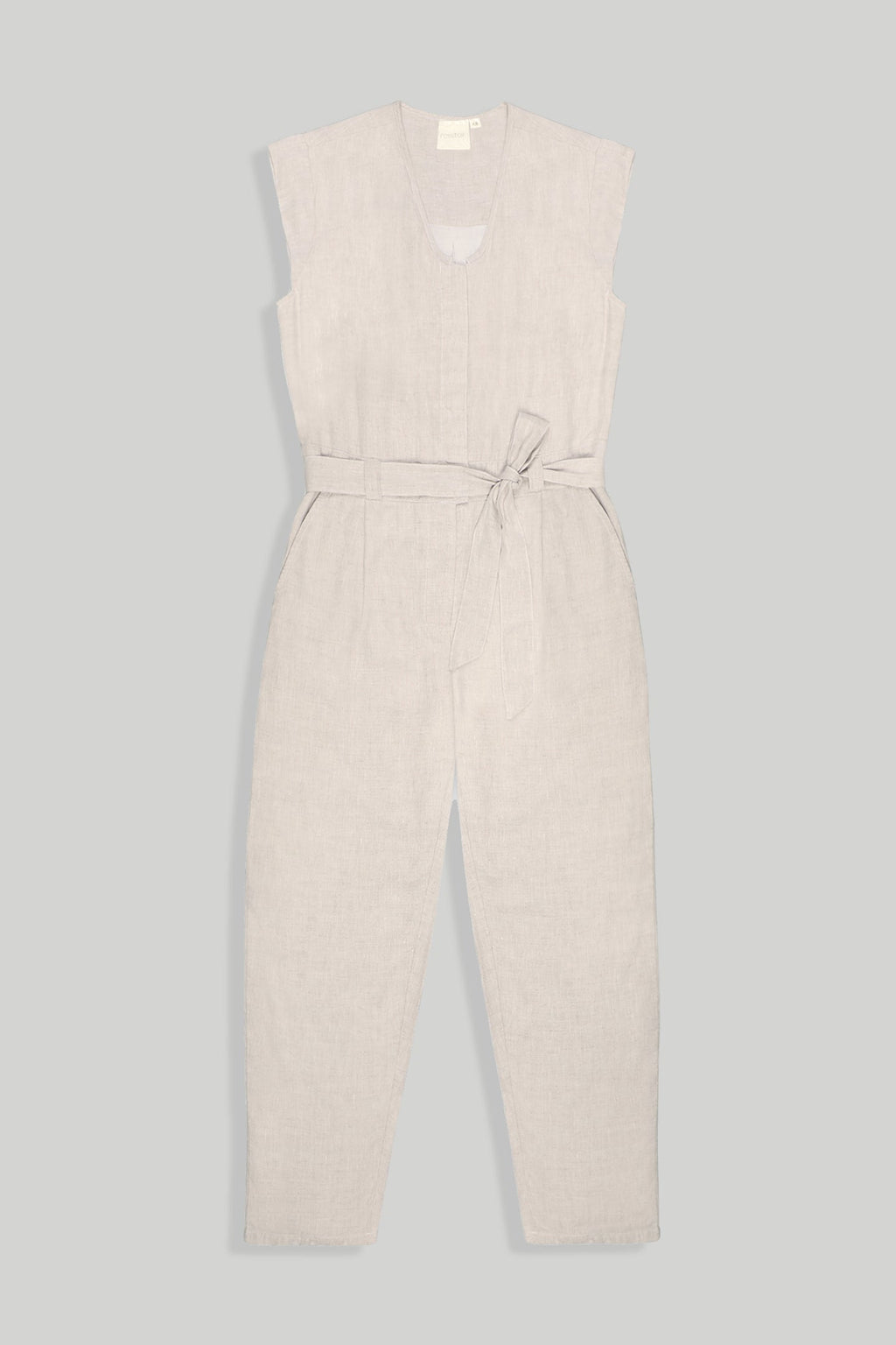 Evening Chai Jumpsuit in Light Beige
