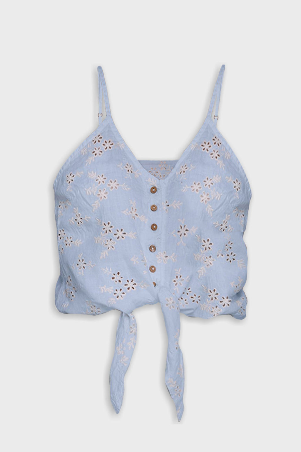 Pool Day Tan Lines Top in Blue