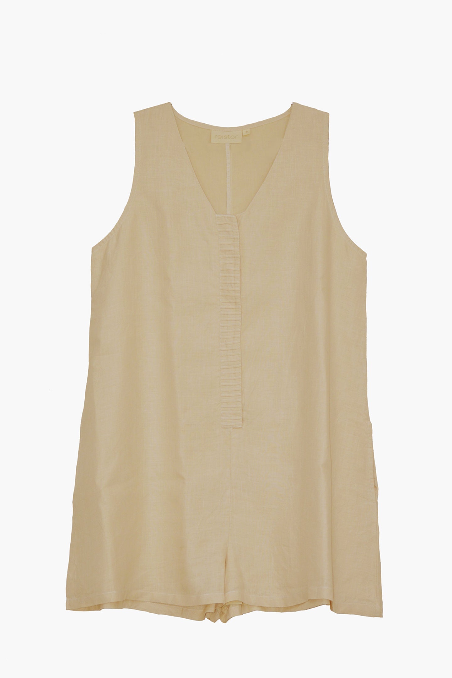 Romp and Play Romper In Neutral Beige