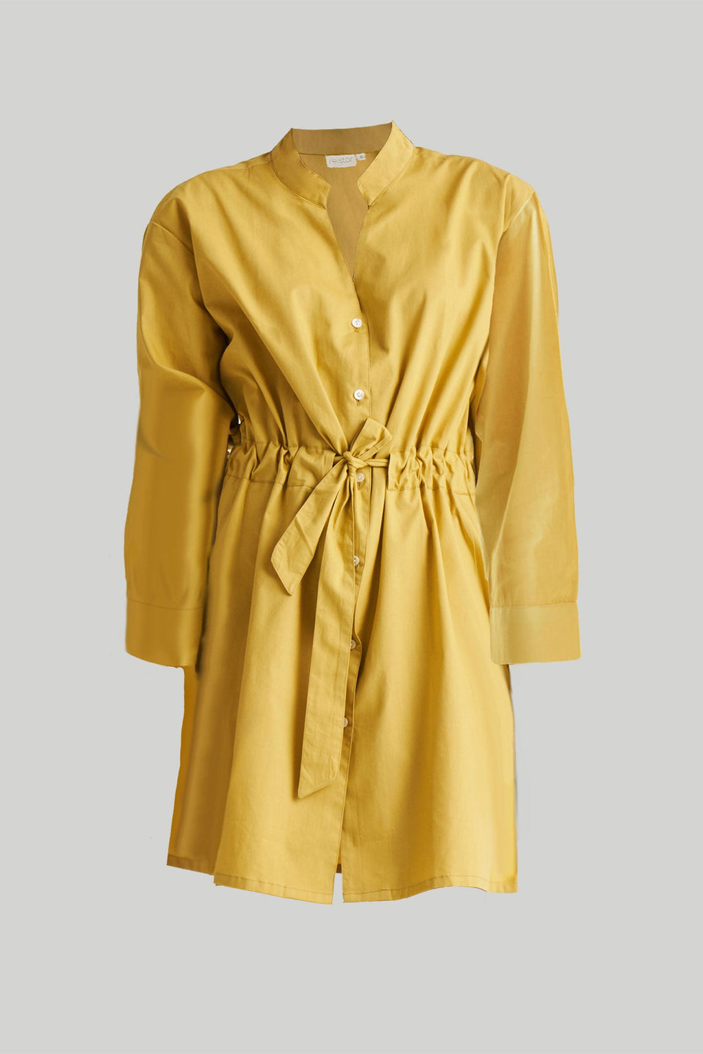 Short Tie Waist Dress in Tuscan Sun